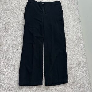 Victoria's Secret Black Cropped Wide Leg Pants